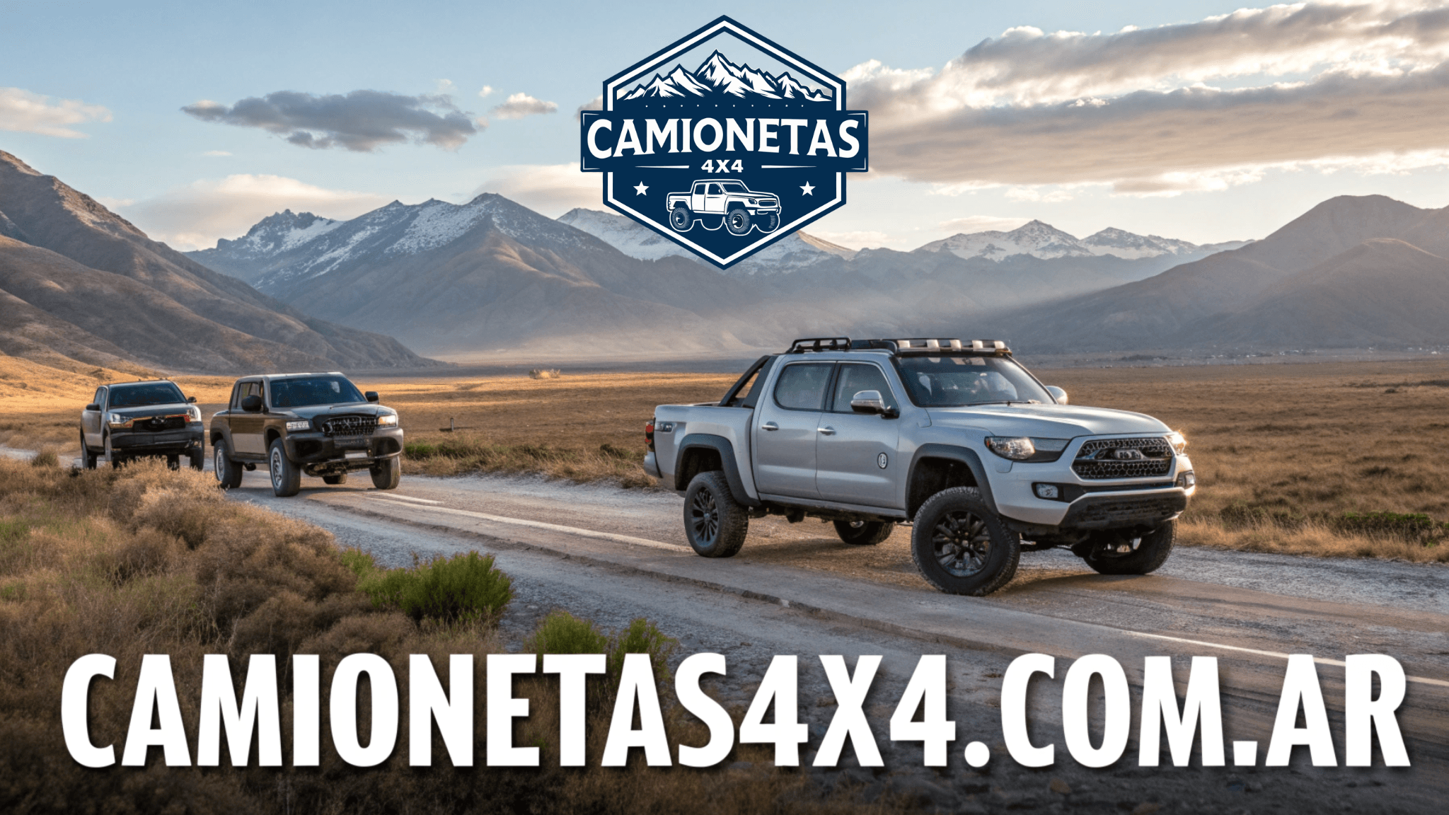 Camionetas 4x4 en un paisaje de montaña