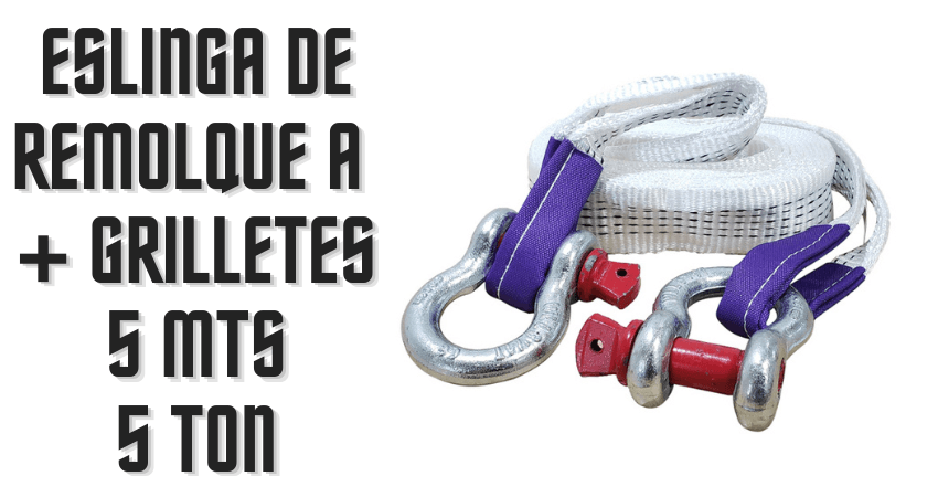 Eslinga de Remolque A con Grilletes