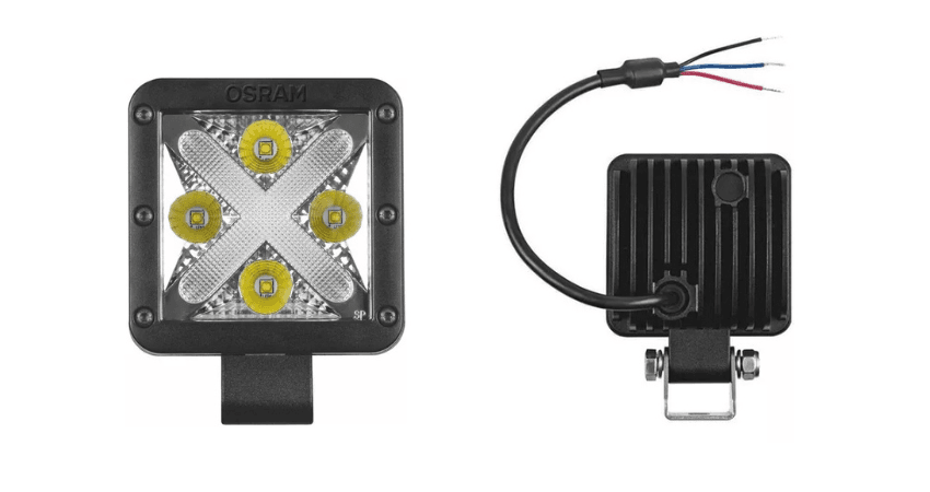 Detalle: Faro led Cuadrado Dakar