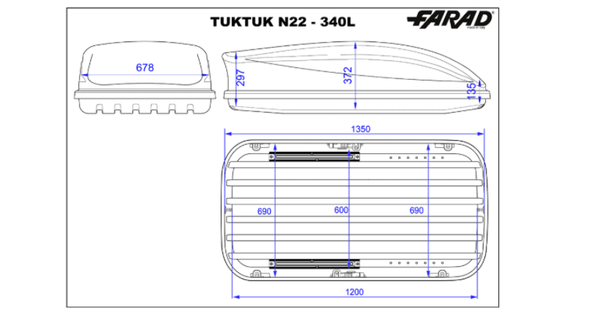 Detalle: Valijas de Techo FARAD DORY