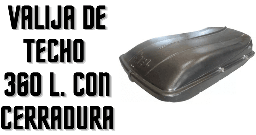 Valija para Techo 360L con Cerradura